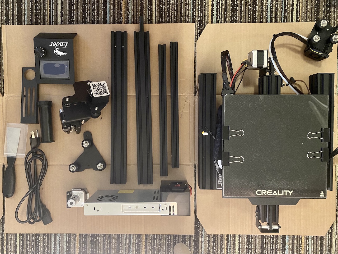 3D printer parts to assemble