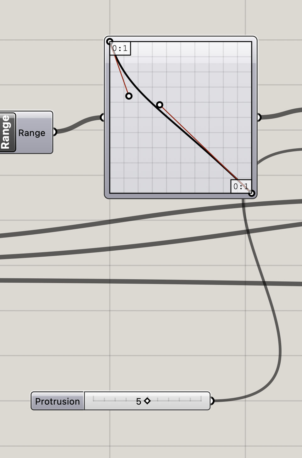Grasshopper inputs for diamond protrusion