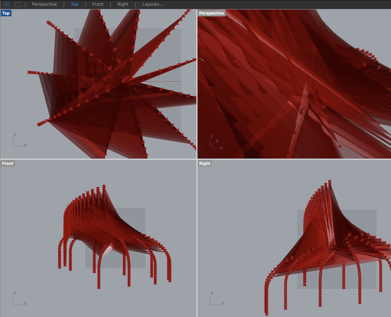 Grasshopper mess