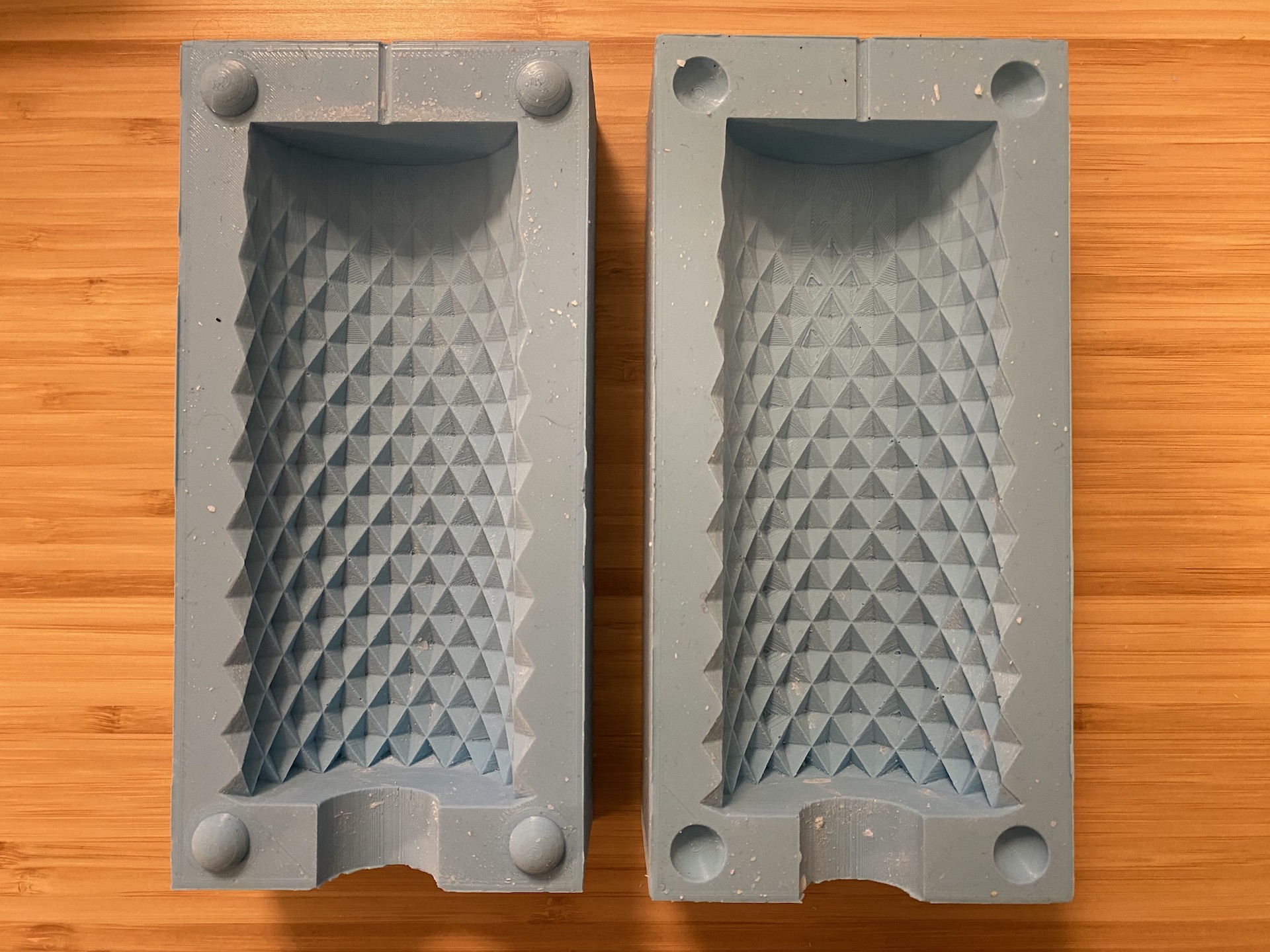 Diamond candle mold