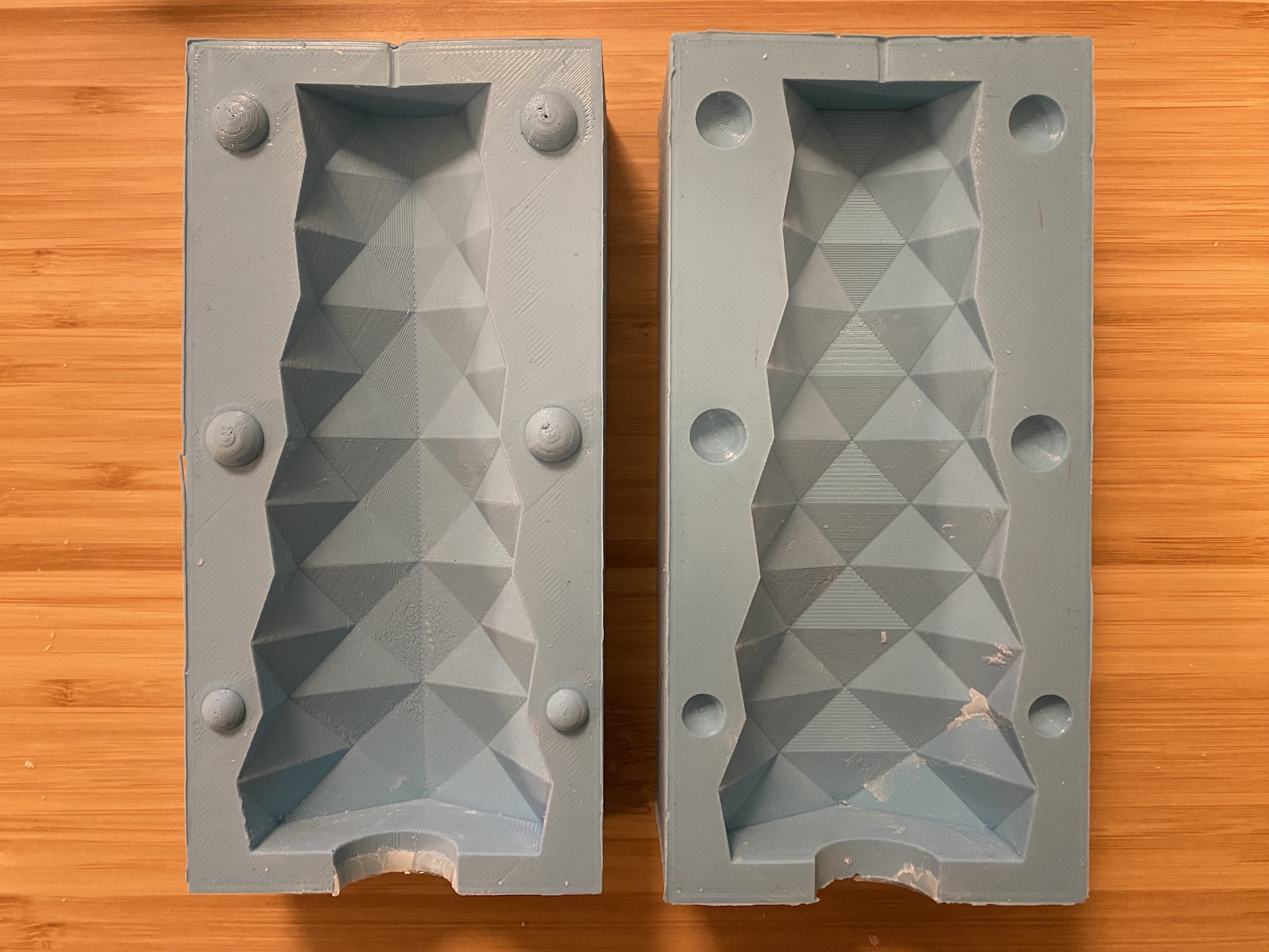 Folded candle mold